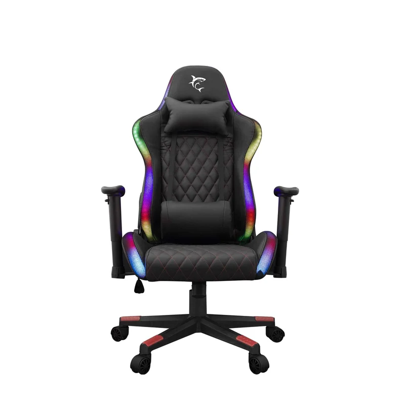 White Shark THUNDERBOLT RGB Lighting Gaming Chair 120kg Black/Red - 2053951