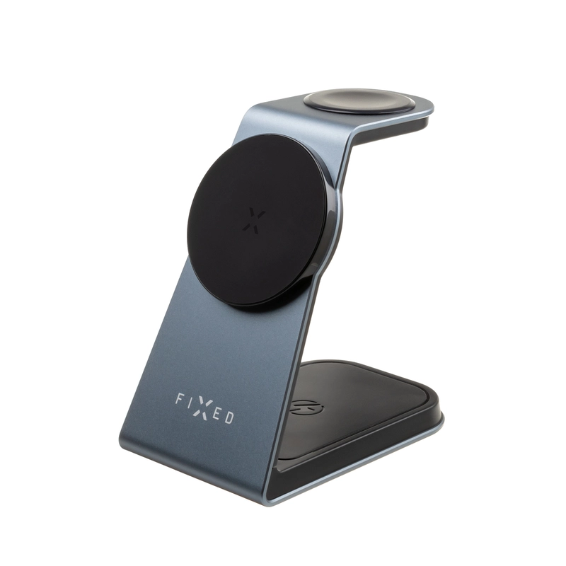 FIXED 3in1 Mag Aluminum Wireless Charging station Black - 8015423