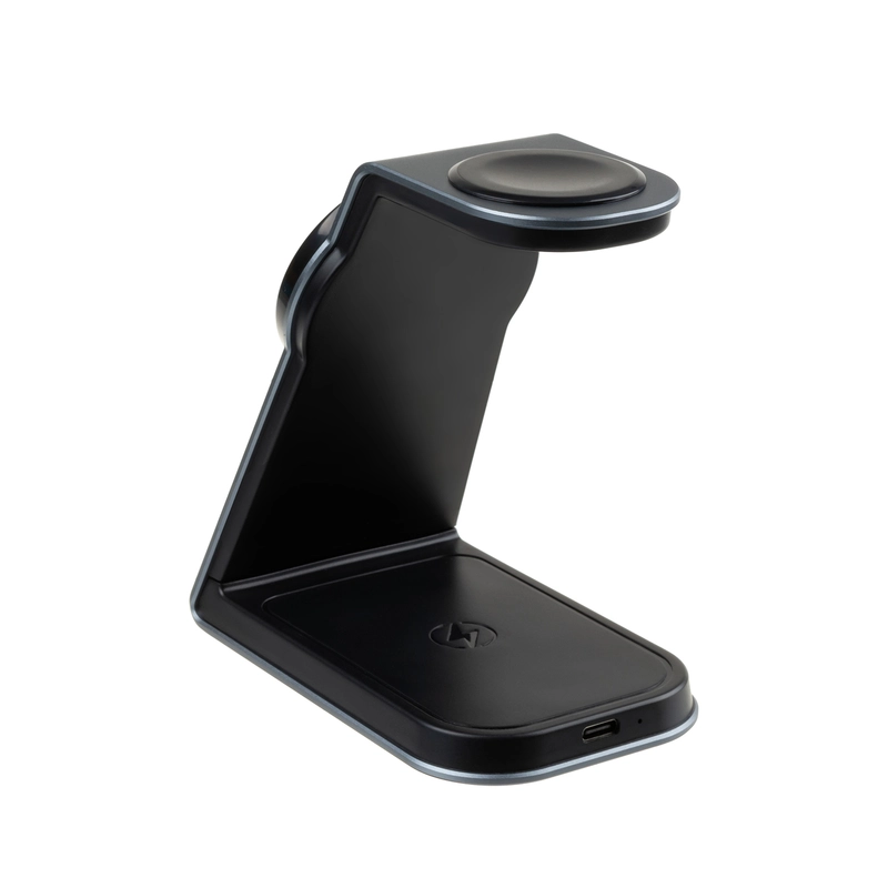 FIXED 3in1 Mag Aluminum Wireless Charging station Black - 8015423