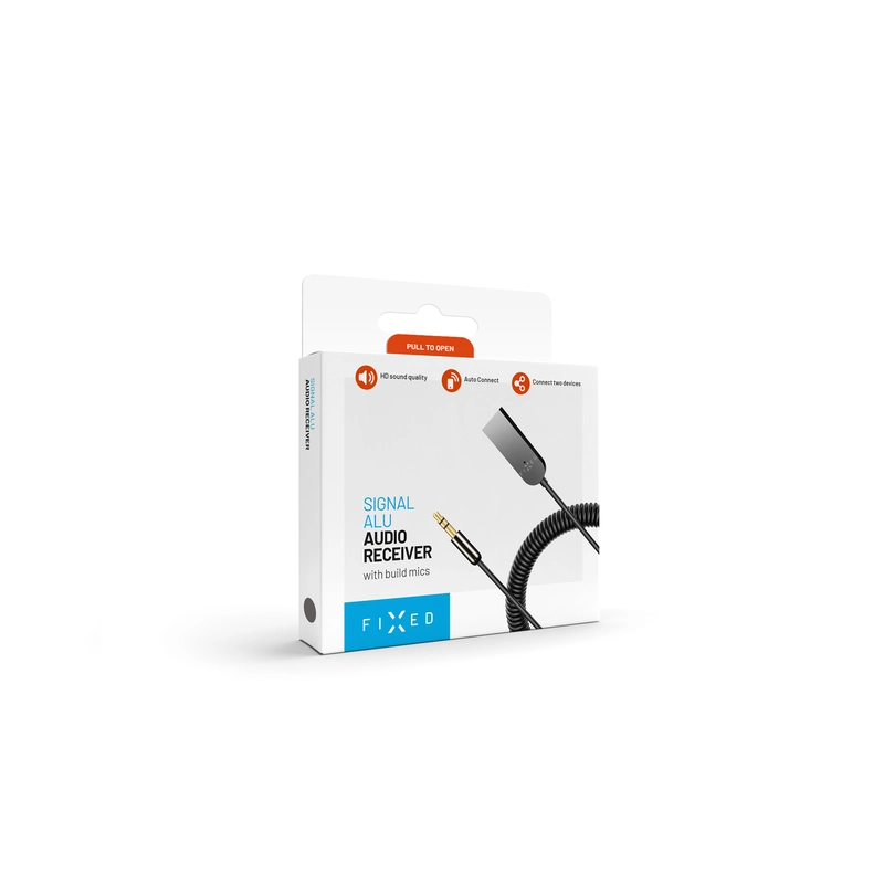 FIXED SIGNAL BT Audio Receiver 3.5mm Spiral cable Black - 8015557