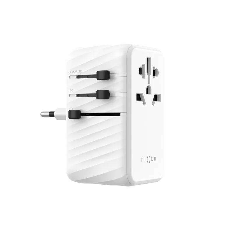FIXED Travel Charger USB-C/-A 120W EU/UK/USA/AUS White - 8016120