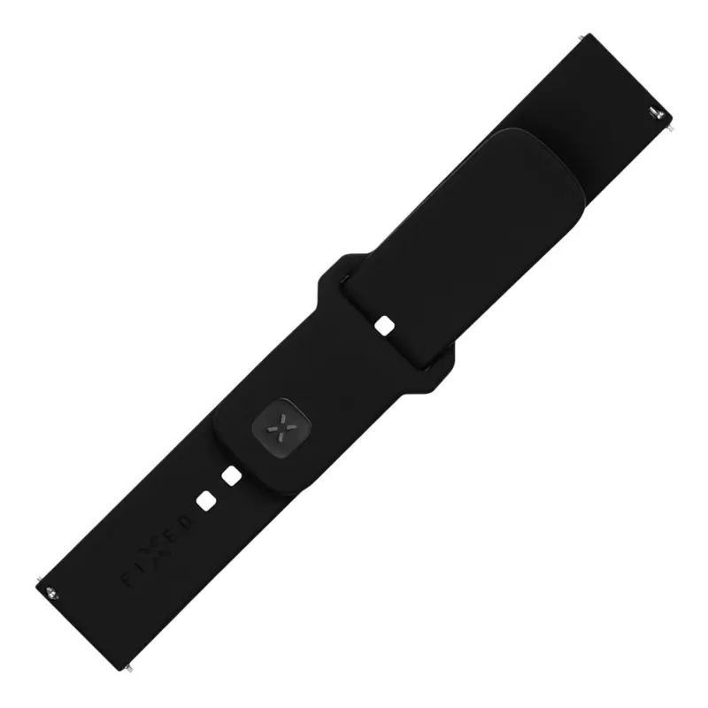 FIXED Silicone Strap Smartwatch Universal 20 mm Black - 8016122