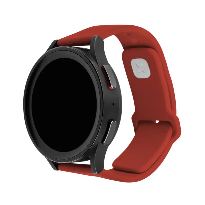 FIXED Silicone Strap Smartwatch Universal 20 mm Red - 8016124
