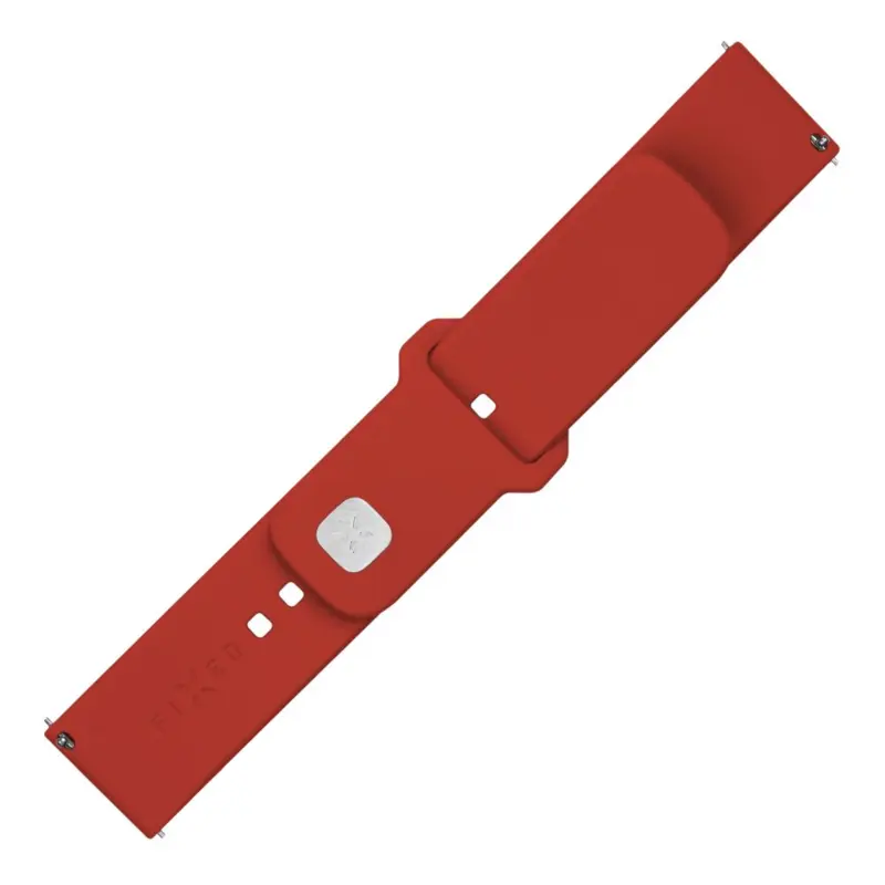 FIXED Silicone Strap Smartwatch Universal 20 mm Red - 8016124