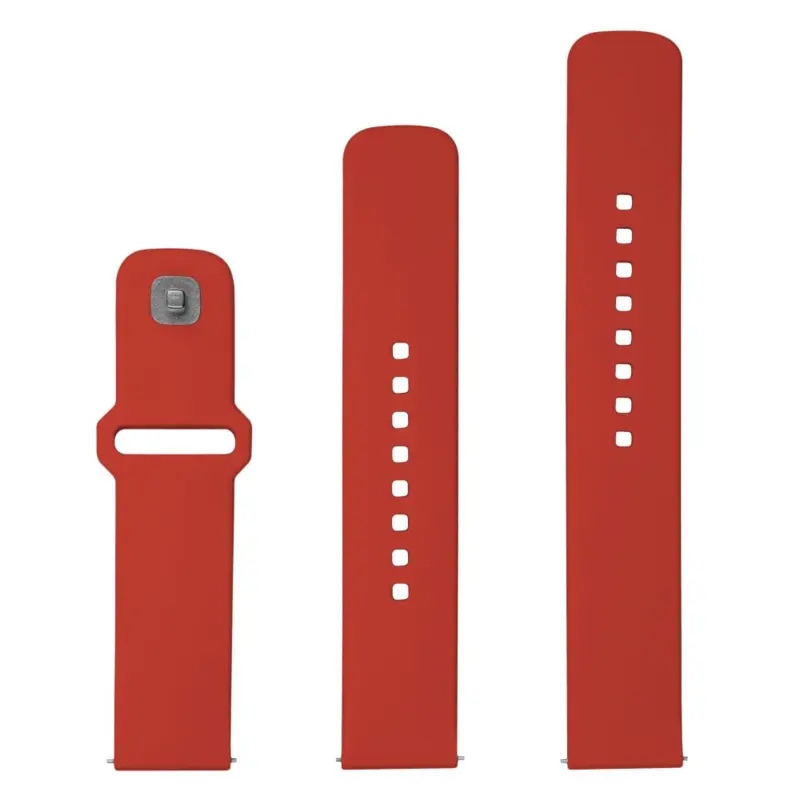 FIXED Silicone Strap Smartwatch Universal 20 mm Red - 8016124