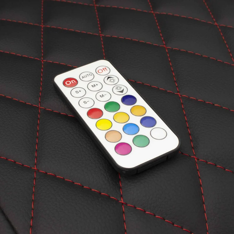 White Shark THUNDERBOLT RGB Lighting Gaming Chair 120kg Black/Red - 2053951