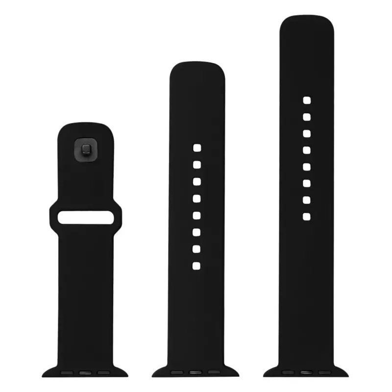 FIXED Silicone Strap SET Apple Watch 38/40/41mm Black - 8016137