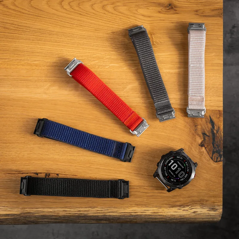 FIXED Nylon Strap for Garmin QuickFit 22 mm Black - 8016177