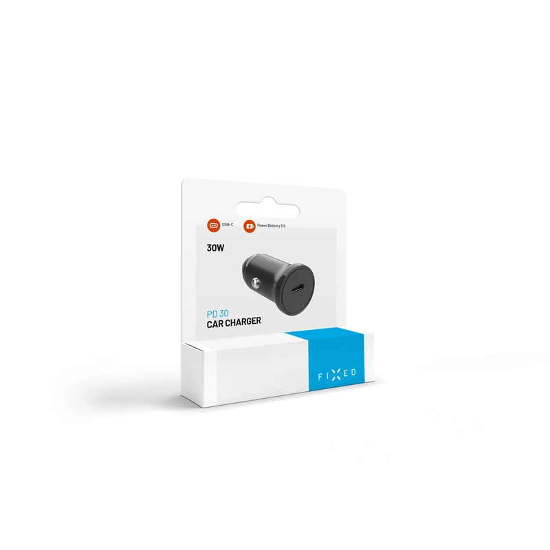 FIXED Super Fast Car Charger USB-C 30W PD Black - 8016461