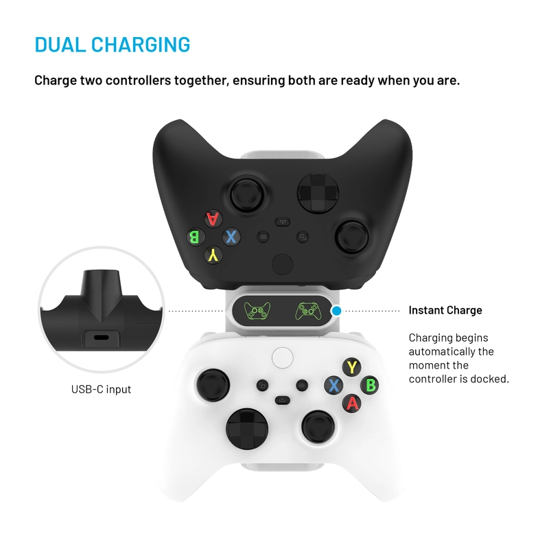FIXED Dual Charger Xbox One, S/X & Elite White - 8016548