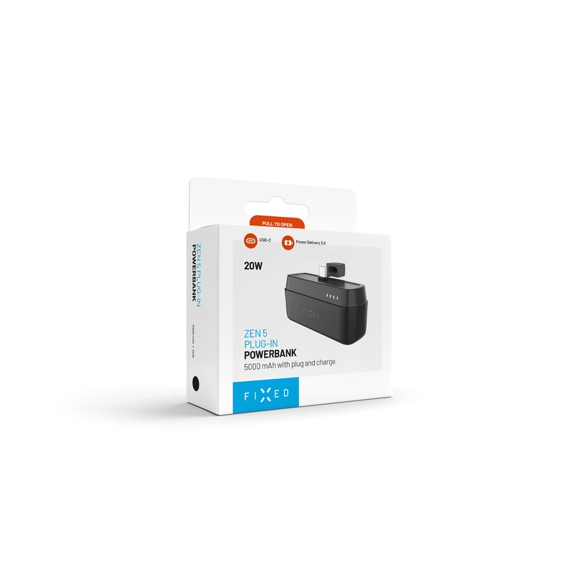 FIXED Zen 5 USB-C PD 20W Power Bank 5.000 mAh Black - 8016579