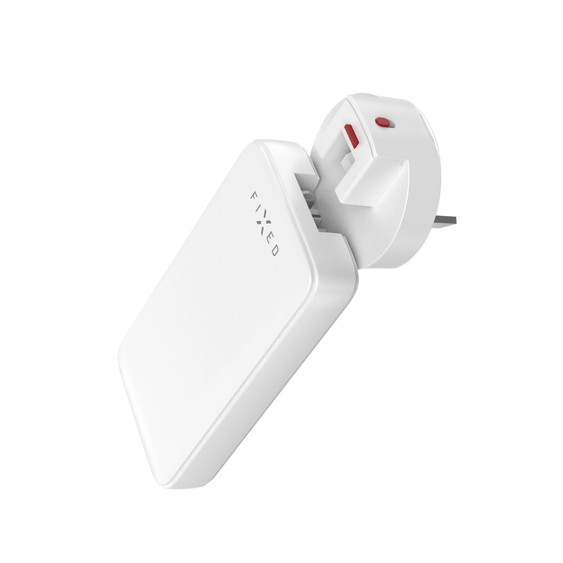 FIXED Slim Travel Charger 2x USB-C 45W EU/UK/USA/AUS White - 8016583