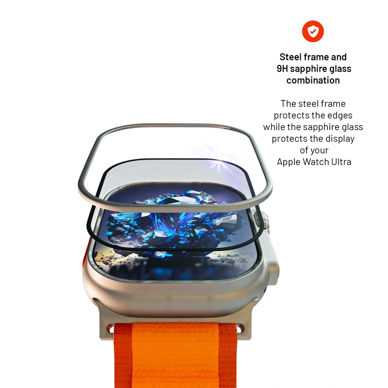 FIXED Metal frame Sapphire Glass Apple Watch Ultra 49mm - 8016730