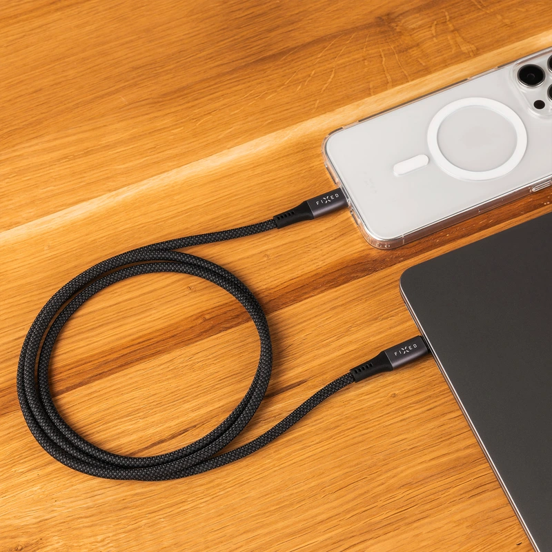 FIXED ARMOR USB 4.0 240W USB-C/C 20Gpbs cable 2m Grey - 8016867