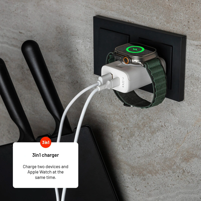 FIXED MagFlip USB-C Charger 33W Apple Watch/USB-C/USB-A - 8017131