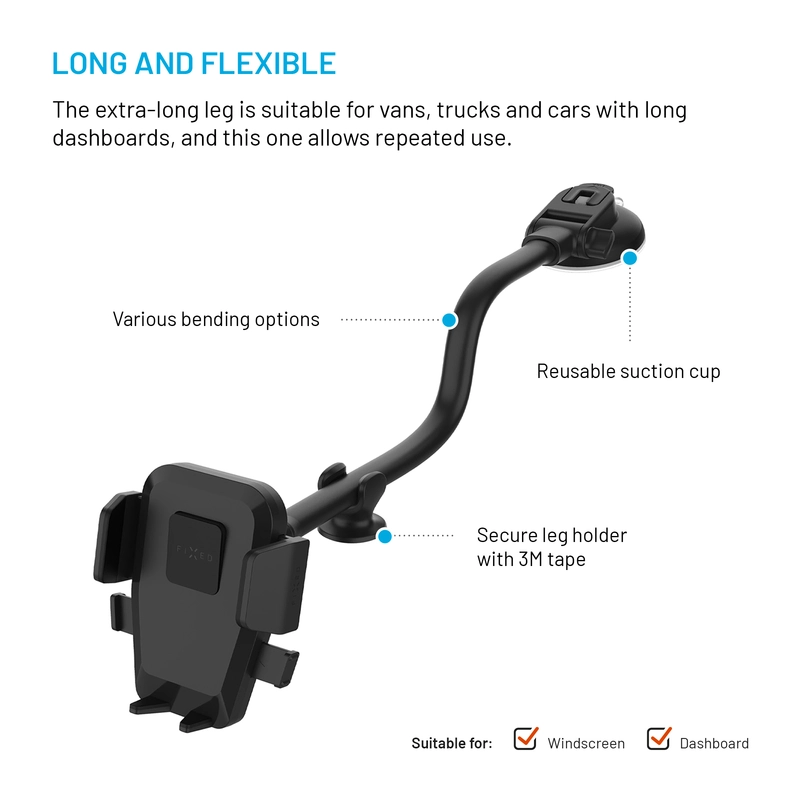 FIXED Iconiq Flex XL Windshiled/Dashboard Car Mount - 8017367