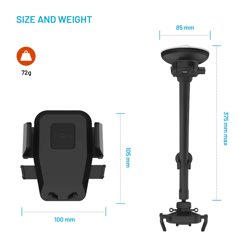 FIXED Iconiq Flex XL Windshiled/Dashboard Car Mount - 8017367