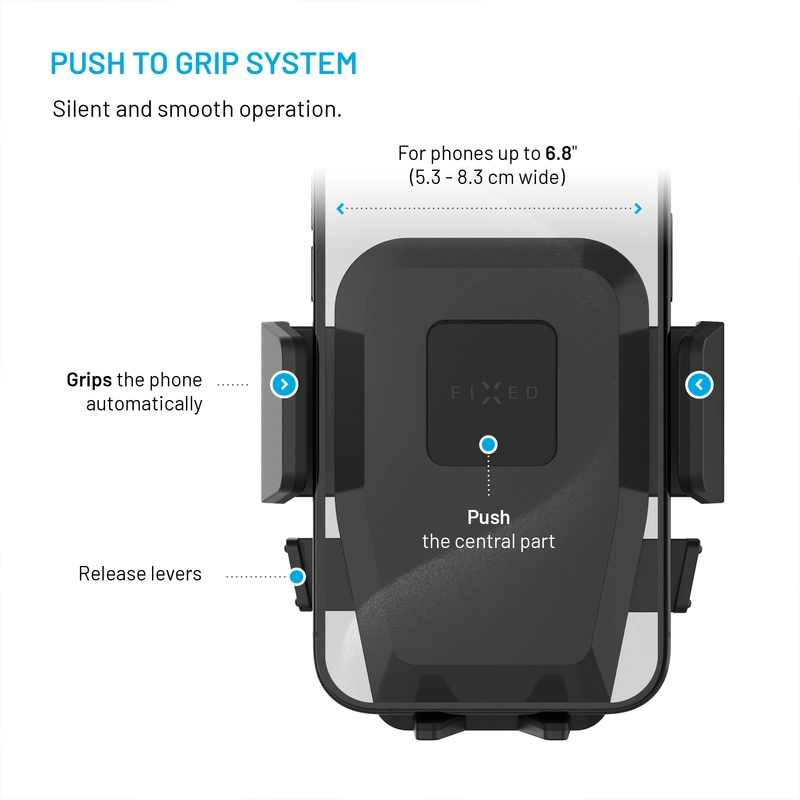 FIXED Iconiq Lock Airvent Car Mount Black - 8017368