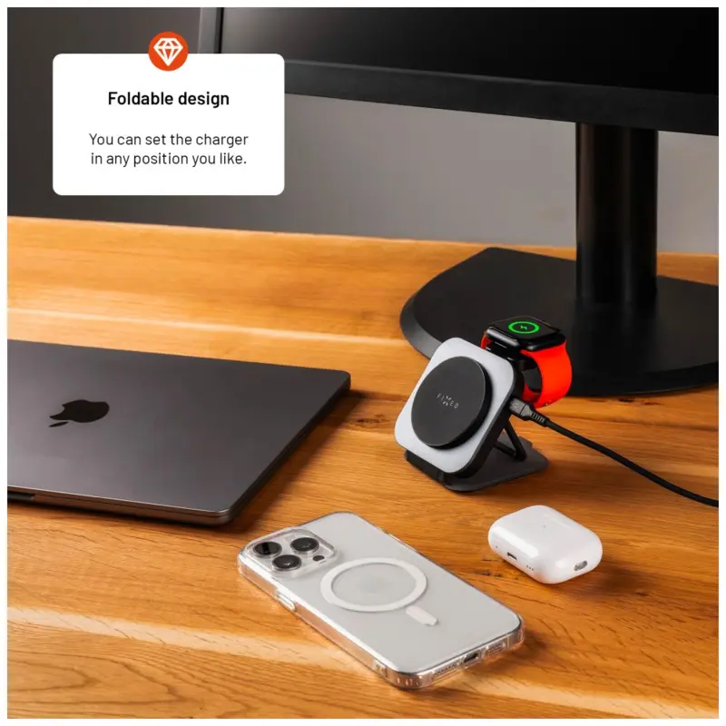 FIXED MagFlex Alu 3in1 foldable wireless charger stand - 8017373