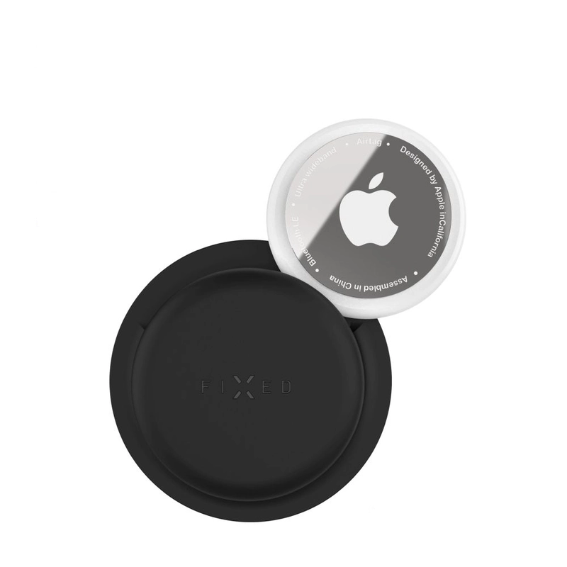 FIXED Silicone sticker case for Apple AirTag Black - 8017549