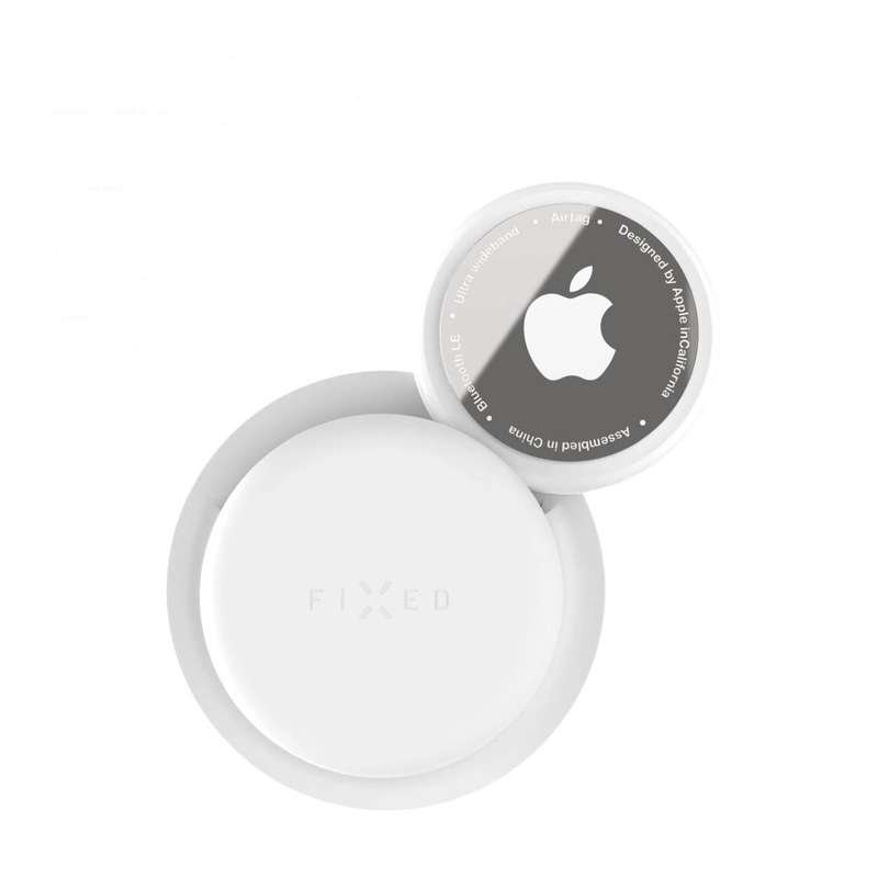 FIXED Silicone sticker case for Apple AirTag White - 8017550