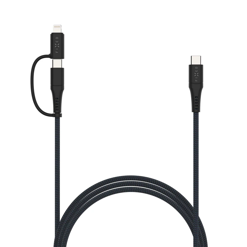 FIXED 2in1 Combo 60W USB-C/Lightning cable 3m Black - 8017607
