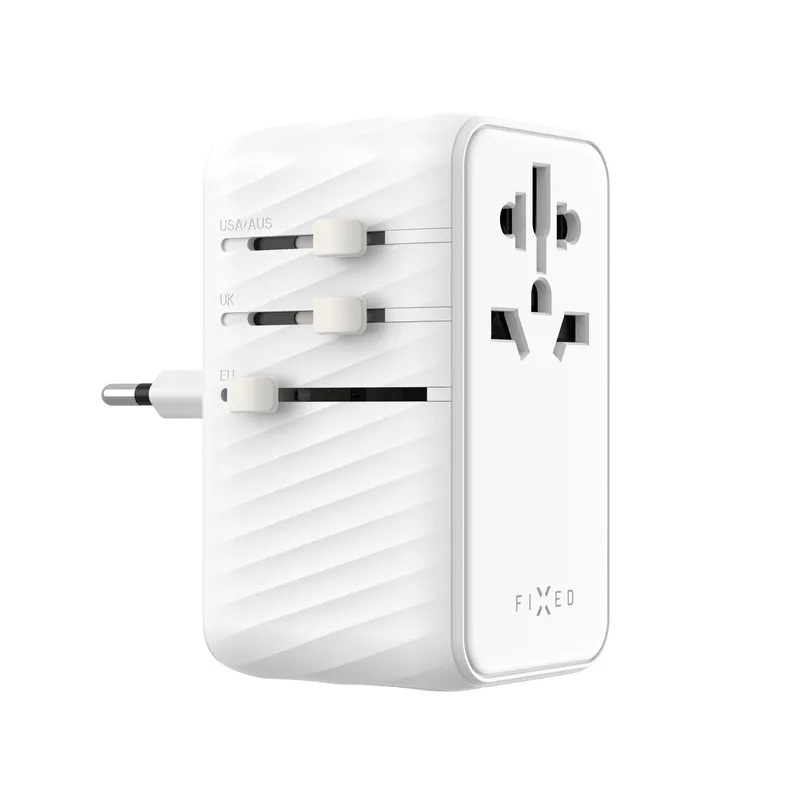 FIXED Travel Charger USB-C/-A 85W EU/UK/USA/AUS White - 8017695