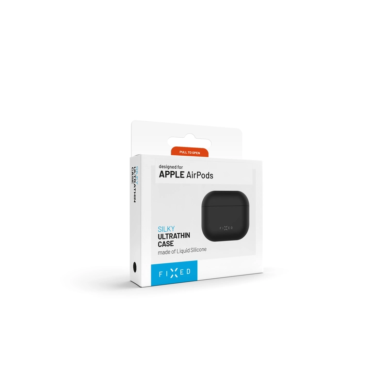 FIXED Silky Silicone case for Apple AirPods 4/4 ANC Black - 8017749