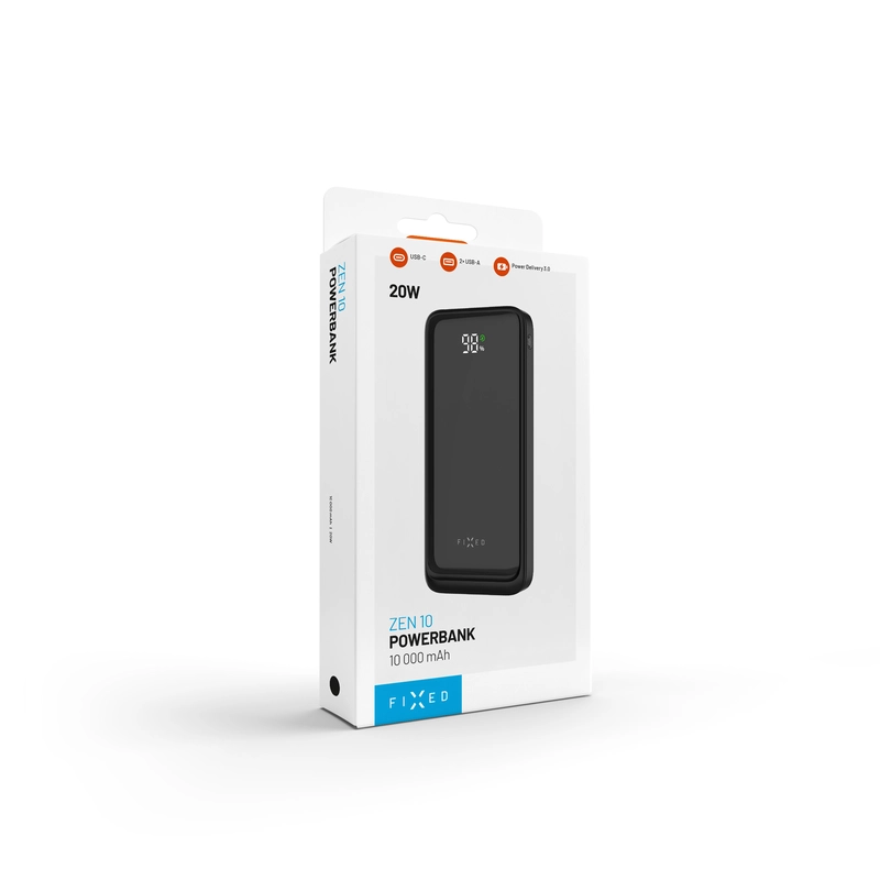 FIXED Zen2 10 USB-C PD 20W Power Bank 10.000 mAh Black - 8017796