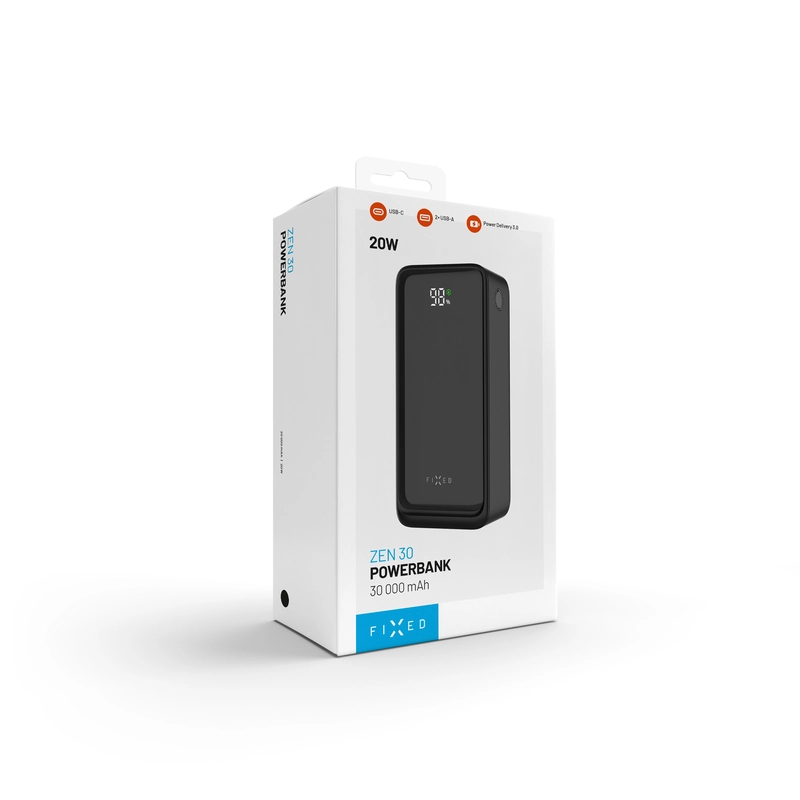 FIXED Zen2 30 USB-C PD 20W Power Bank 30.000 mAh Black - 8017798