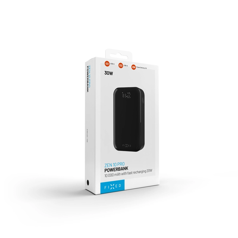 FIXED Zen 10 PRO USB-C 30W Power Bank 10.000 mAh Black - 8017800