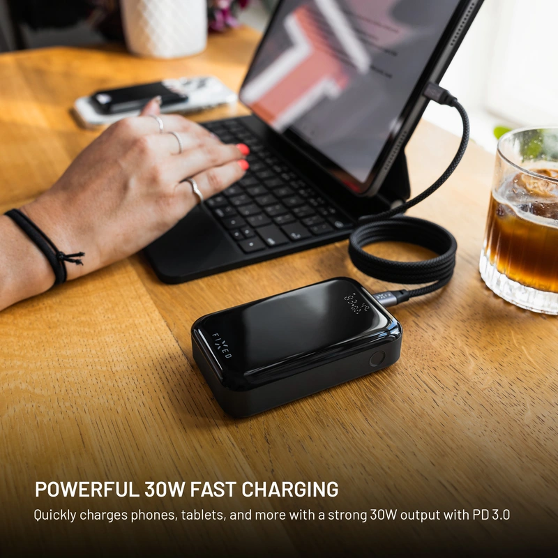 FIXED Zen 10 PRO USB-C 30W Power Bank 10.000 mAh Black - 8017800
