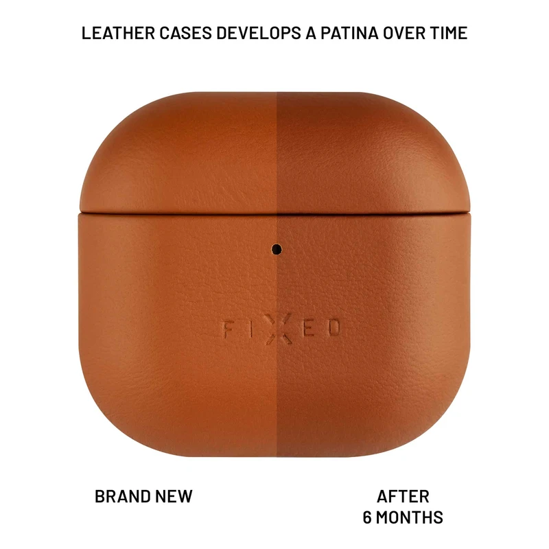 FIXED PodsLeather Case for Airpods 4/4 ANC Brown - 8017976