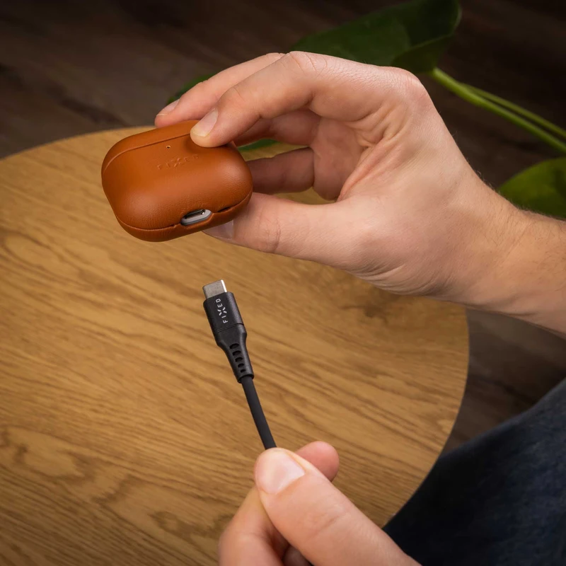 FIXED PodsLeather Case for Airpods 4/4 ANC Brown - 8017976