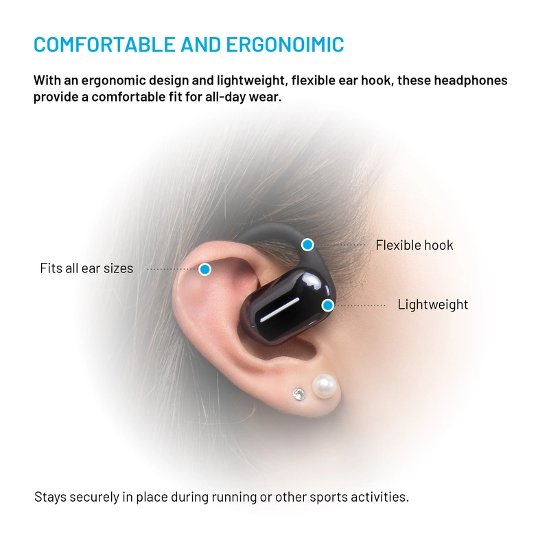FIXED Nods Wireless Headset IPX5 BT5.3 Black - 8017977