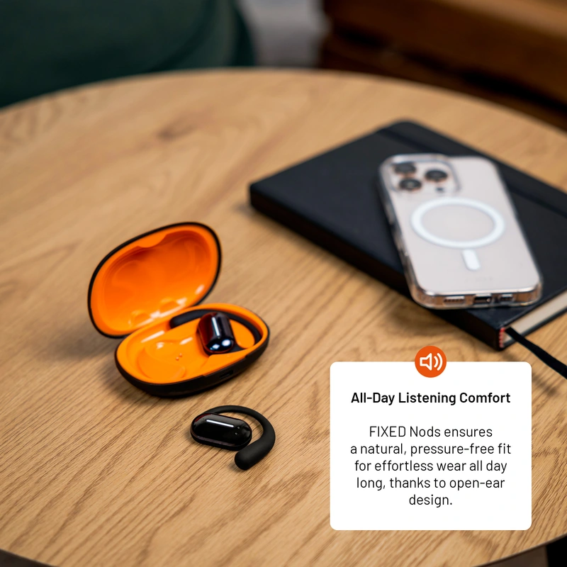 FIXED Nods Wireless Headset IPX5 BT5.3 Black - 8017977