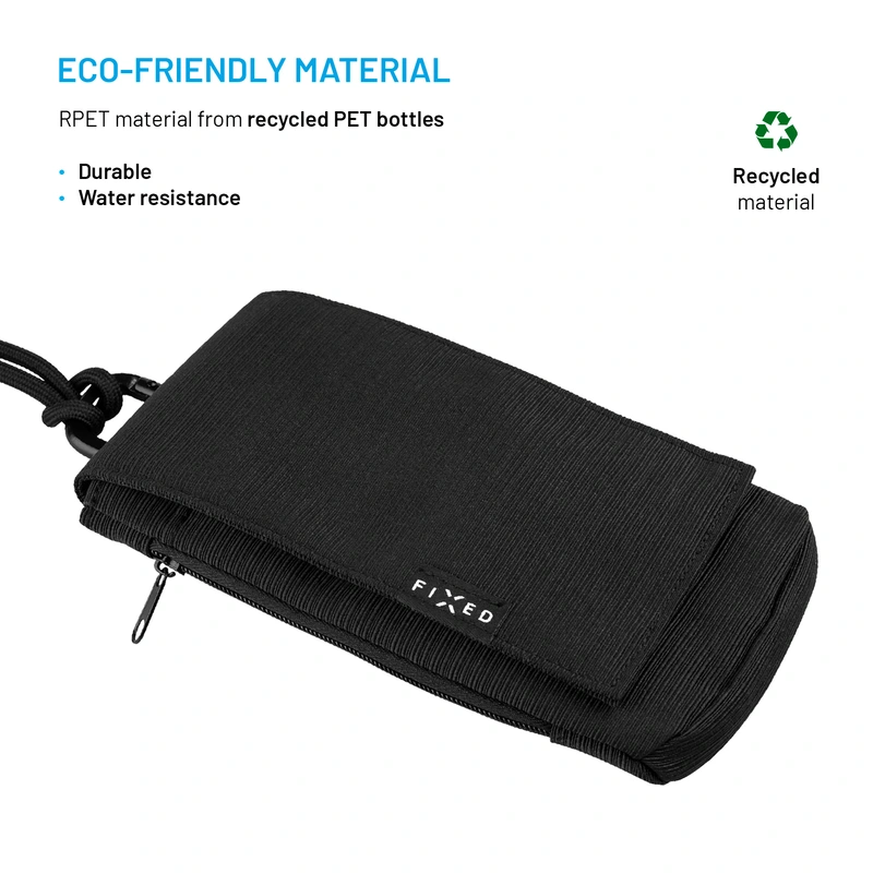 FIXED Shoulder Bag with Pocket for Phones up to 7