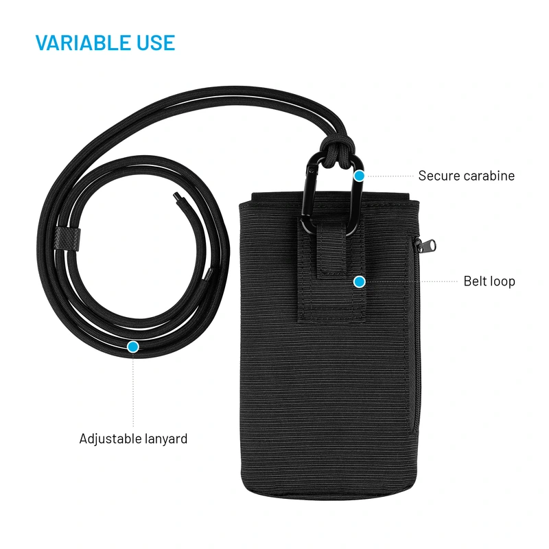 FIXED Shoulder Bag with Pocket for Phones up to 7