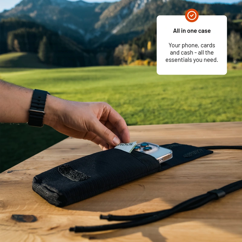 FIXED Shoulder Bag with Pocket for Phones up to 7