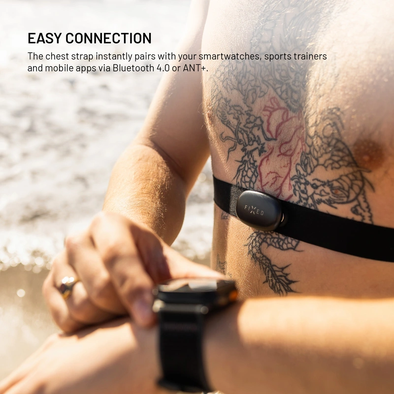 FIXED PULSE DUAL Chest strap hearth-rate monitor (HR+HRV) Black - 8018042