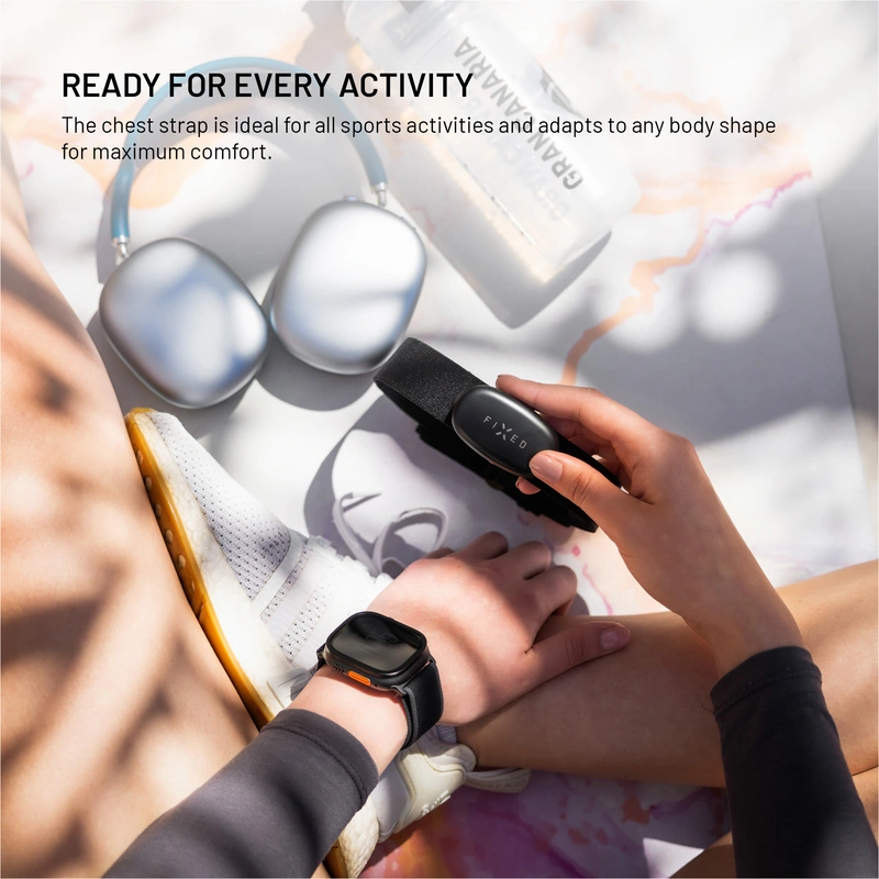 FIXED PULSE DUAL Chest strap hearth-rate monitor (HR+HRV) Black - 8018042