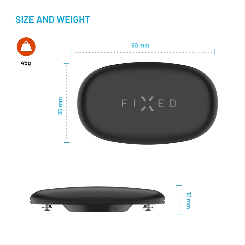 FIXED PULSE DUAL Chest strap hearth-rate monitor (HR+HRV) Black - 8018042