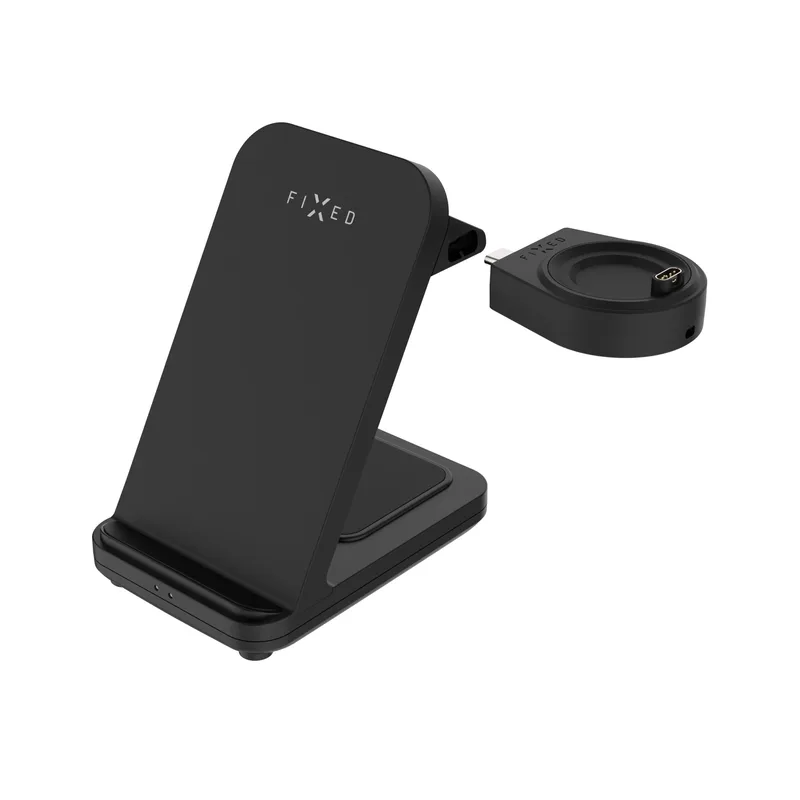 FIXED 3in1 Wireless Charging station designed for Garmin Watch Black - 8018109