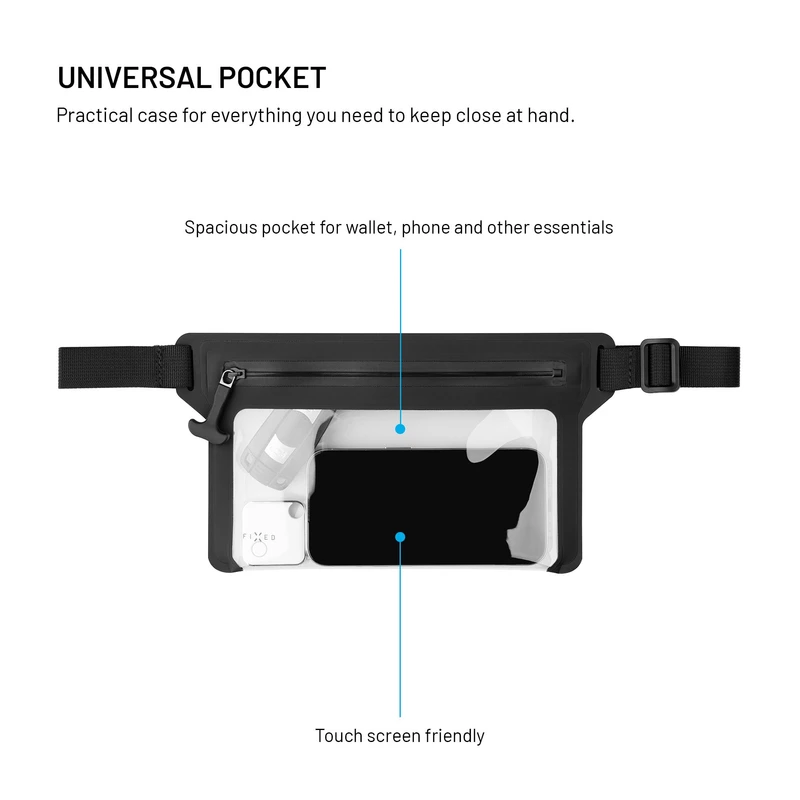 FIXED DRY BELT Waterproof Smartphone waist case Black - 8018137