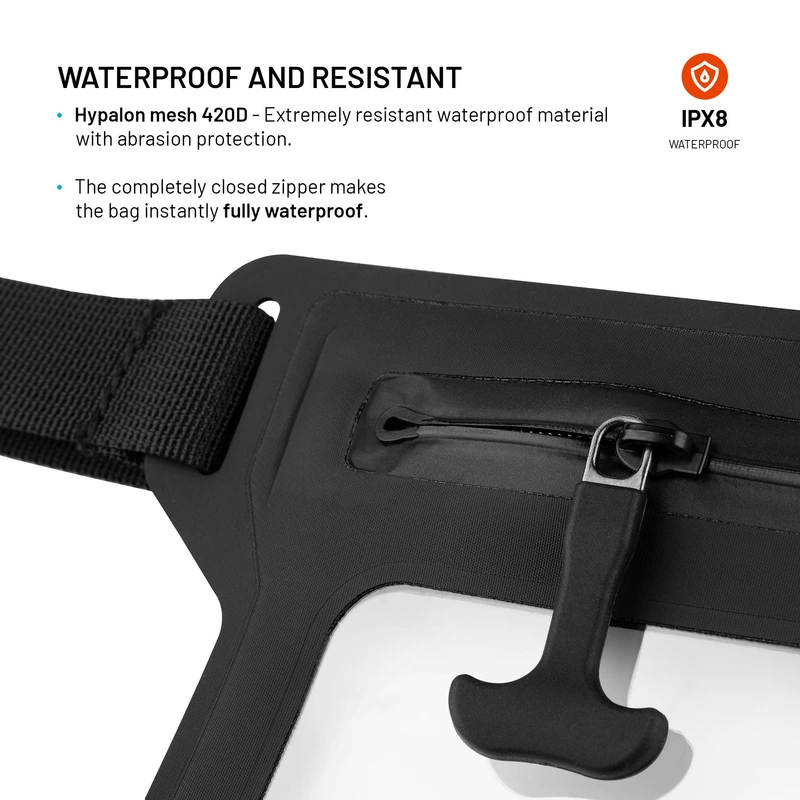FIXED DRY BELT Waterproof Smartphone waist case Black - 8018137