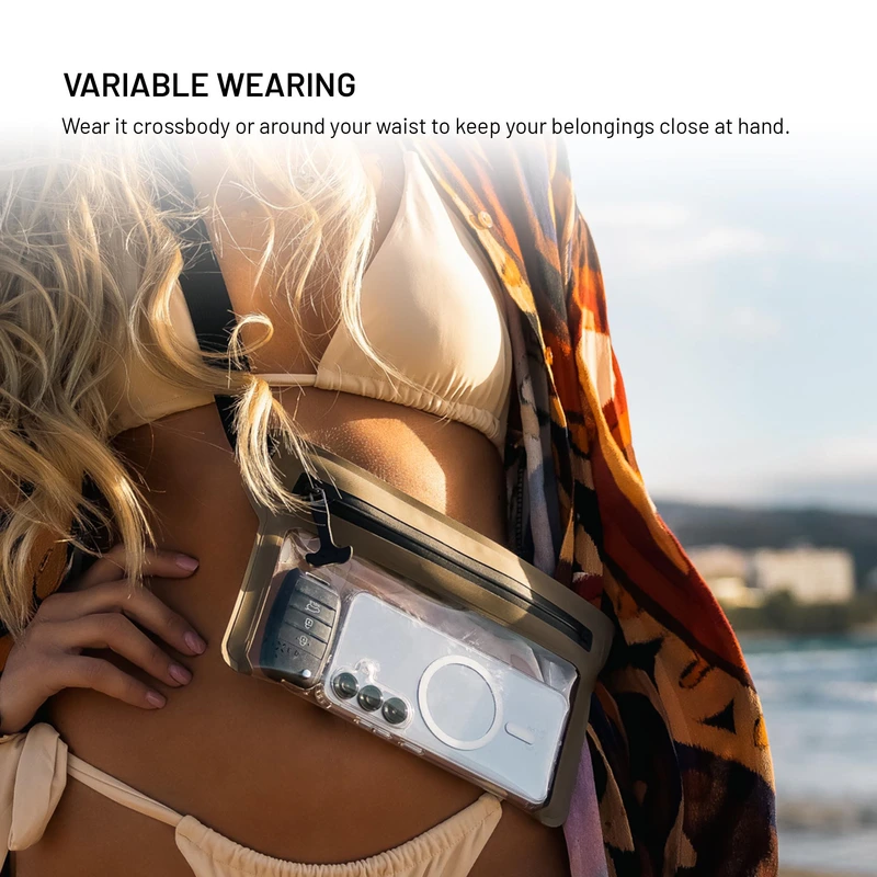 FIXED DRY BELT Waterproof Smartphone waist case Khaki - 8018138