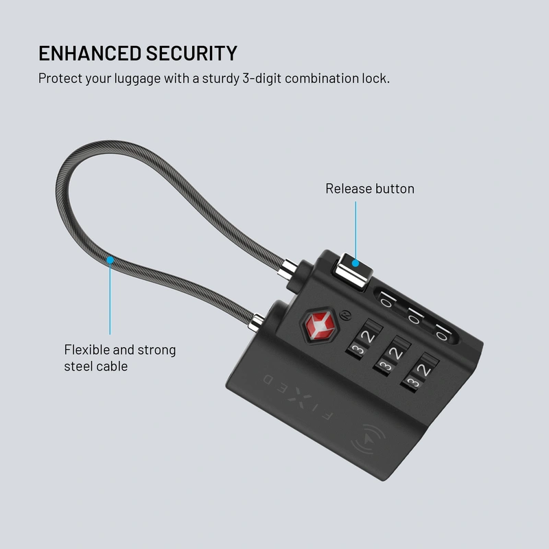 FIXED Tag Lock for Apple Find My Black - 8018144
