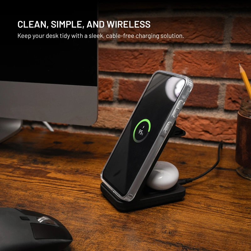 FIXED 2in1 Universal Wireless Charging station Black - 8018207