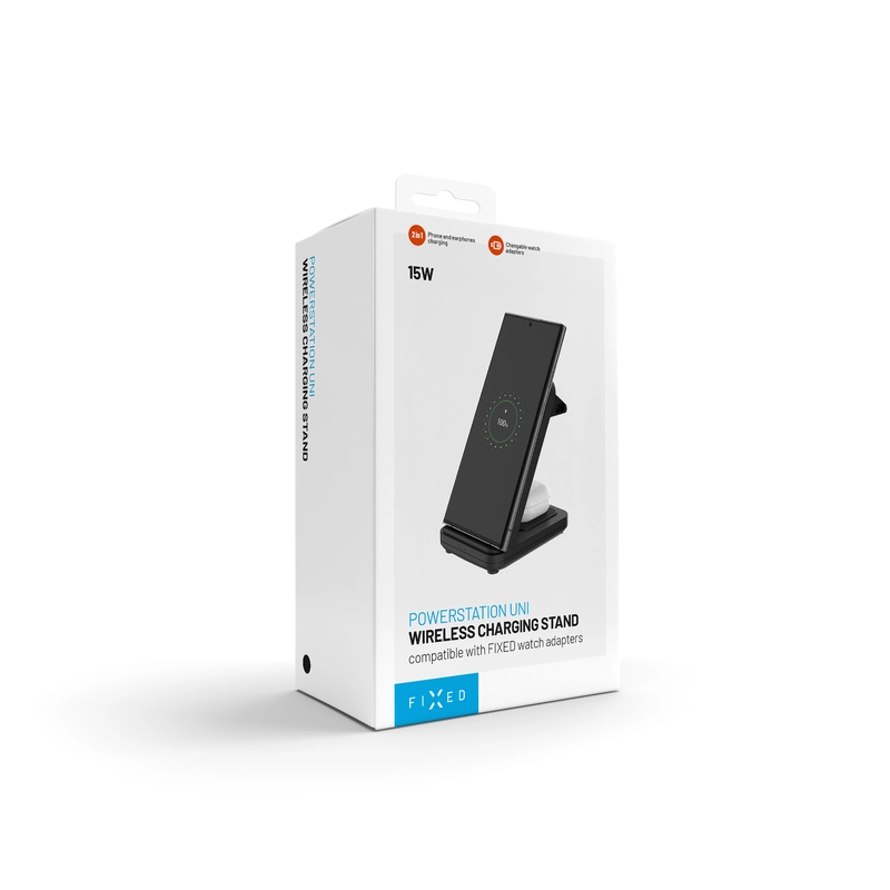 FIXED 2in1 Universal Wireless Charging station Black - 8018207