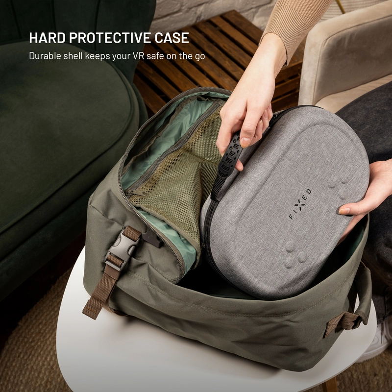 FIXED VR PROTECT Protective case for Meta Quest 3/3S Light grey - 8018210